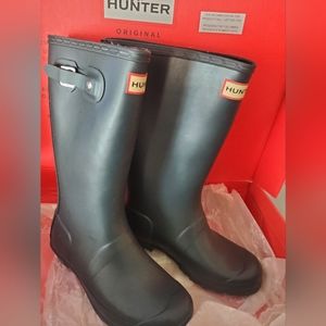 Hunter kids rainboots Ocean Blue EUC 2